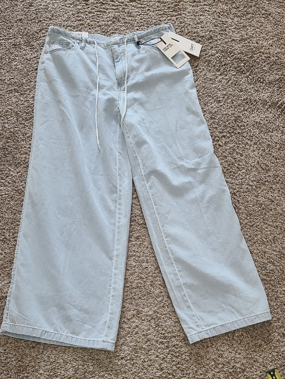Oat New York Light Blue Wide Leg Jeans